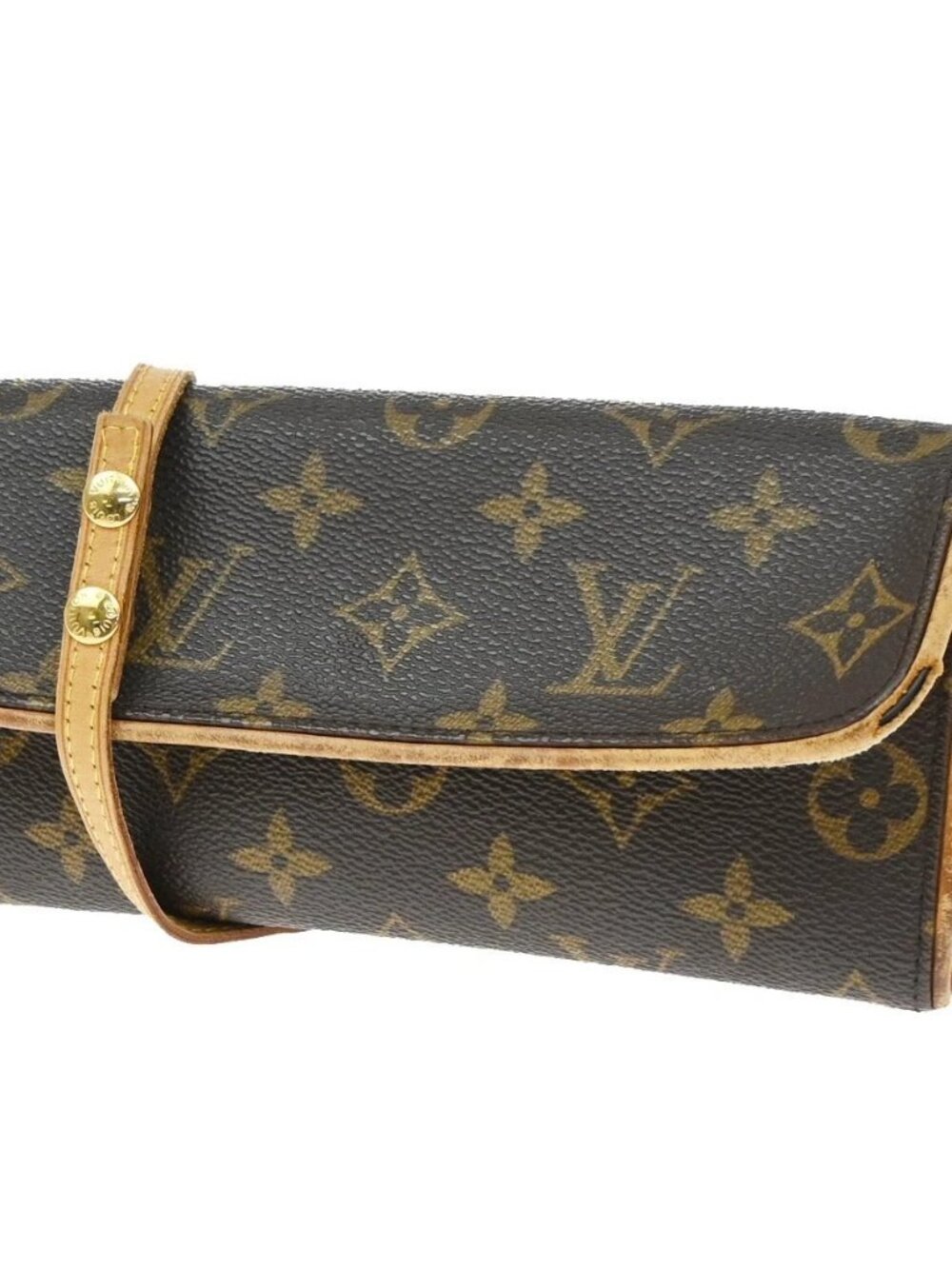 LOUIS VUITTON Pochette Twin PM 2Way Shoulder Clutch Bag Monogram M51854 33KD629